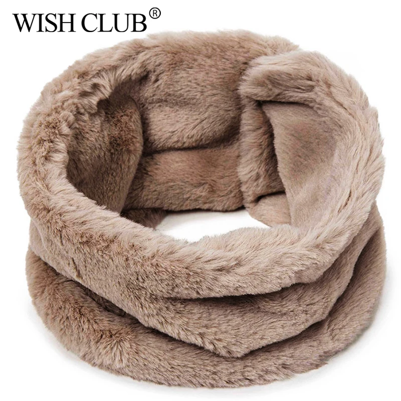 WISHCLUB зимний шарф для женщин и мужчин, модный теплый плюшевый толстый шейный шарф, шерстяные мягкие шарфы, утолщенный кашемировый женский шарф с пуговицами