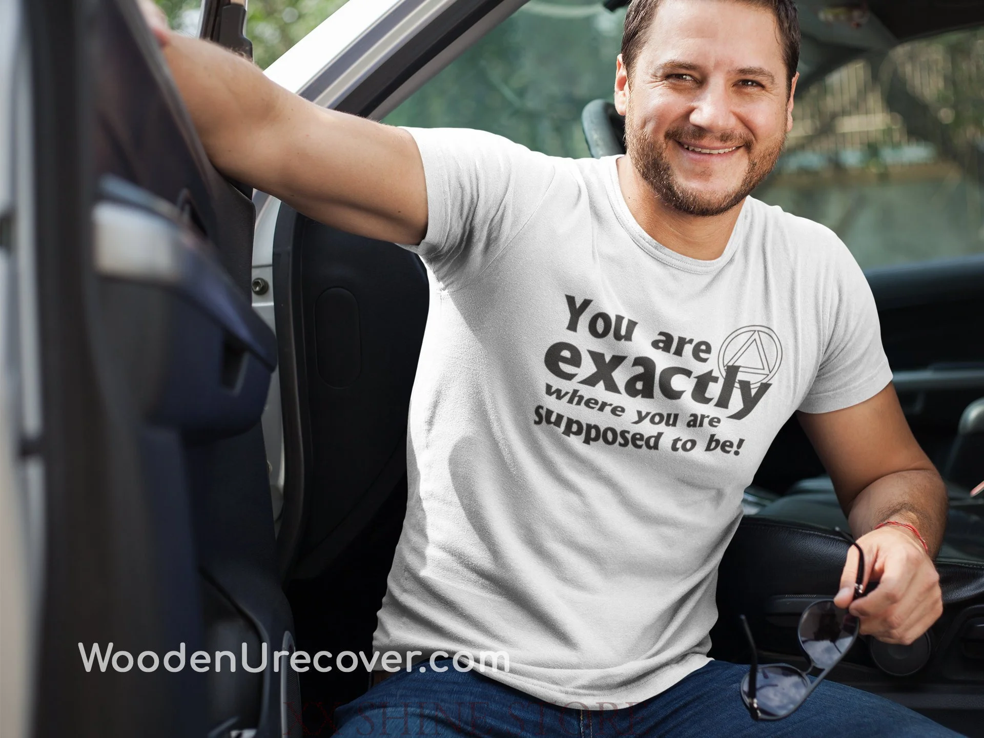 You Are Exactly Where Supposed To Be AA Recovery T-Shirt Alcoholics Anonymous Gifts for Men and Women 12 Step |
