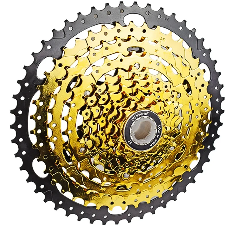 

Vg Sports Mtb 10 Speed 11-50T Bicycle Freewheel Cassette 10S Sprockets Bike Mountain Bike 50T Free Wheel Parts 594G 11-50T
