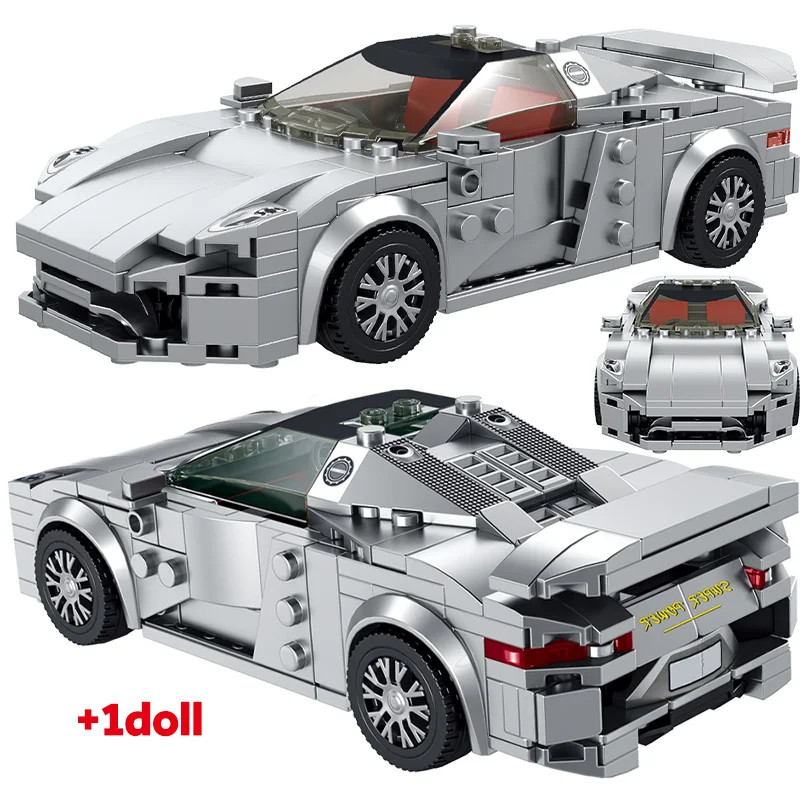 City High-tech Speed Racer Supercar Creator Racing Sports Car Model Building Blocks Vehicle Bricks Educational Toys for Children | Игрушки и