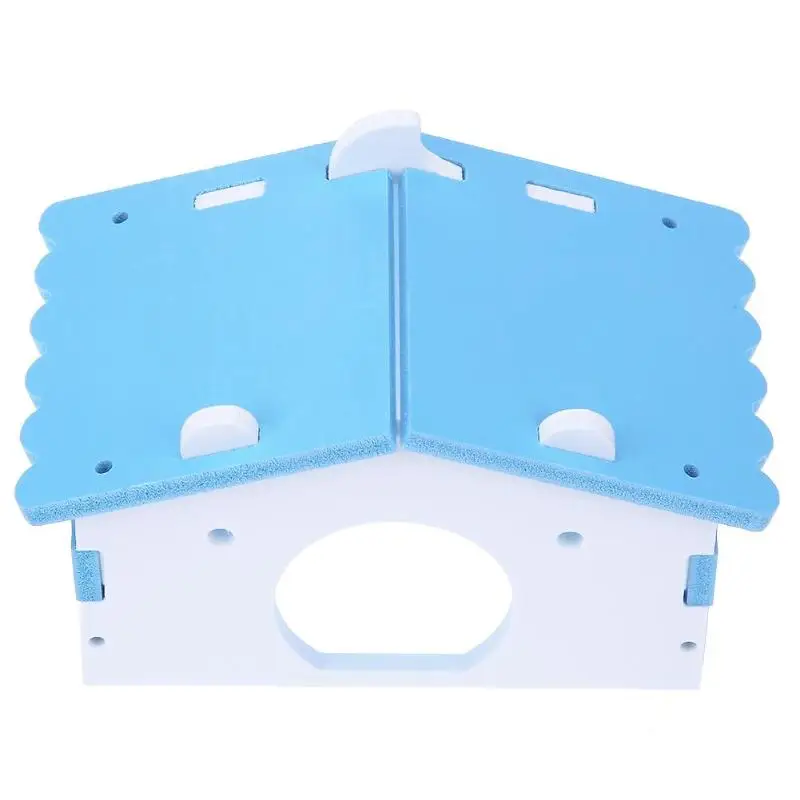 Small Animal Pet Hamster House Nest Rabbit Hedgehog Pet Sleeping Log Cabin
