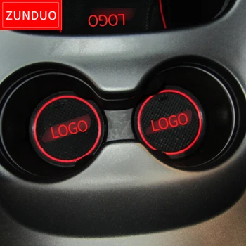 

for Dodge Journey JC Fiat Freemont 2009 - 2016 SRT R/T Gate Slot Cup Mat Rubber Coaster Accessories Stickers Anti-Slip mat pad