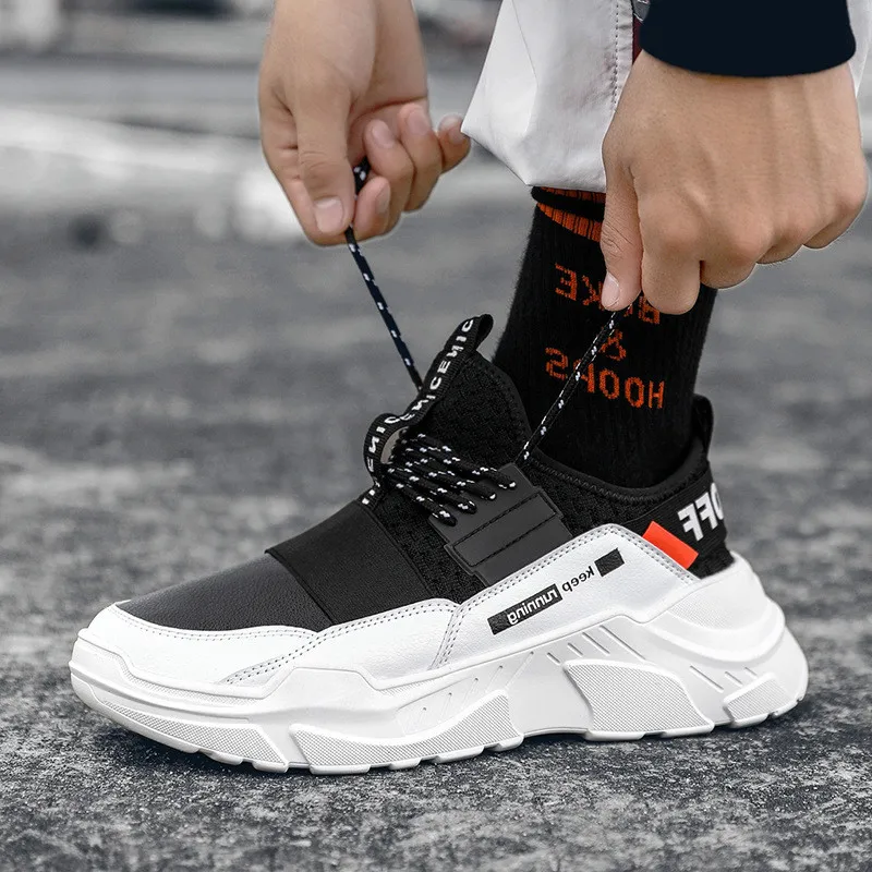 

Men Sneakers High Quality Man Non Slip Comfortable Casual Shoes Mesh Breathable Sneakers Comfortable Outdoor Walking Shoes