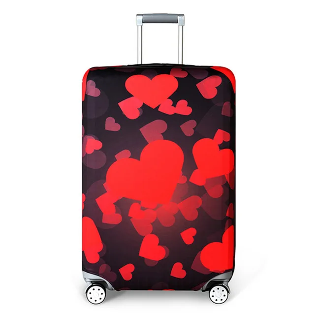 World Map Travel Luggage Suitcase Protective Cover for Trunk Trolley Baggage Case Apply To 18''-32'' Suitcase Cover Elastic - Цвет: as pictures