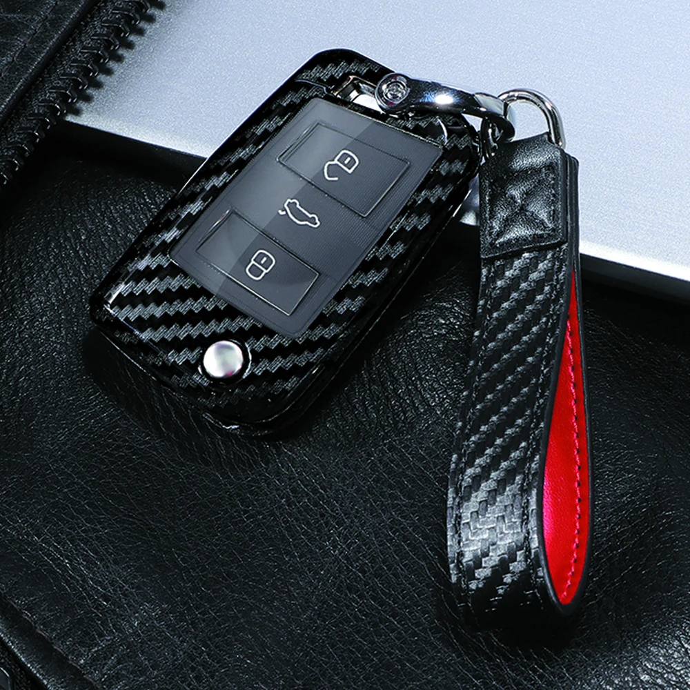 For Volkswagen VW Golf 7 MK7 Tiguan L Lamando Bora Lavida plus Touran Lamando Folding 3 Buttons Cae key case fob key Housekeeper