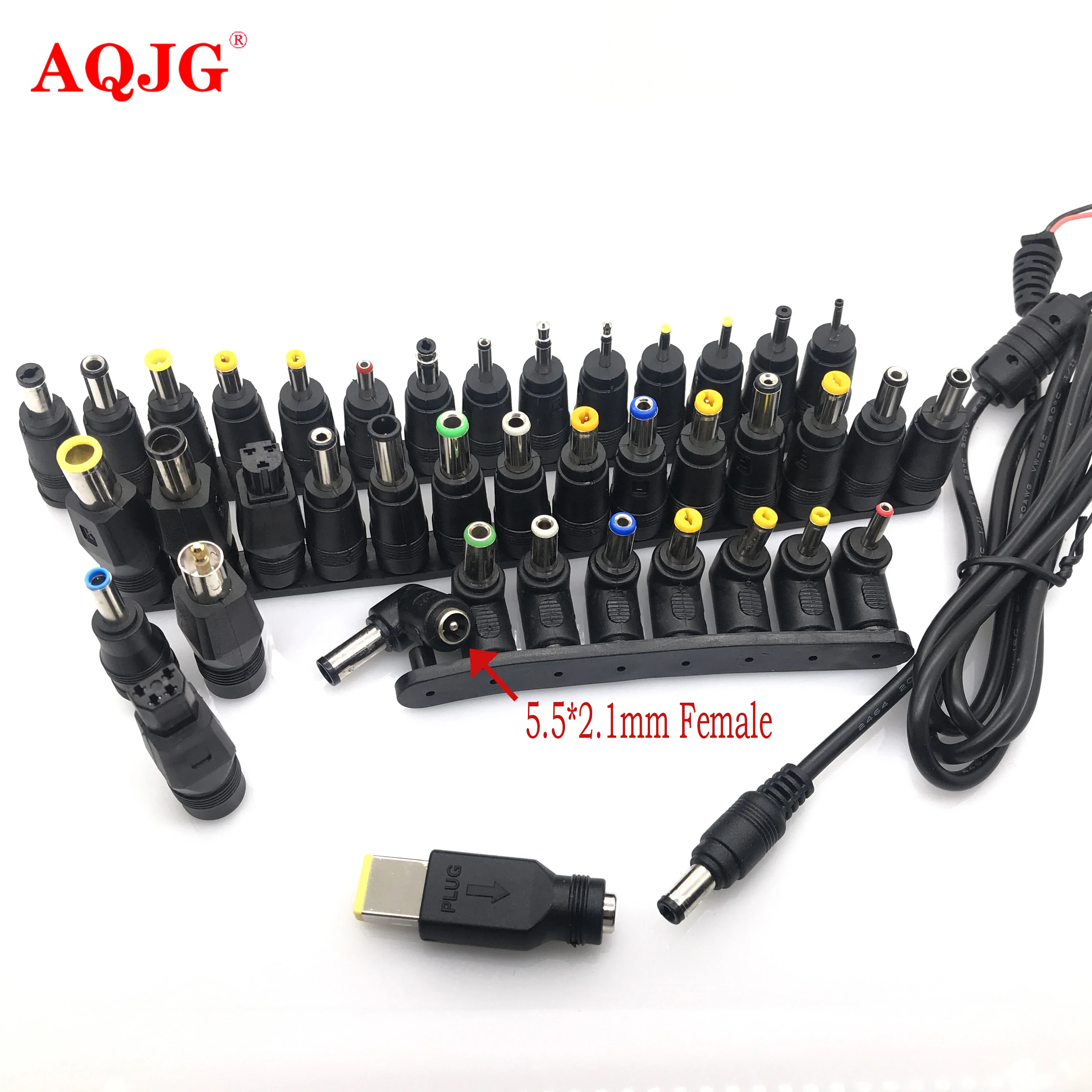 1set Universal 5.5*2.1mm jack to DC 28 Plug for AC Power Adapter Notebook Laptop