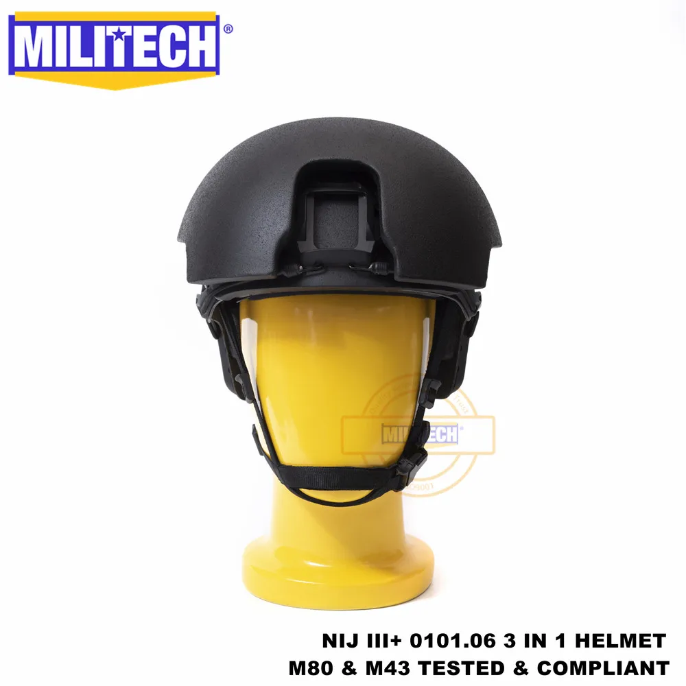 MILITECH NIJ III+ NIJ 0101,07 RF1 модульный Tacti FAST BK 3 в 1 червячный циферблат лайнер High XP Cut пуленепробиваемый арамидный баллистический шлем