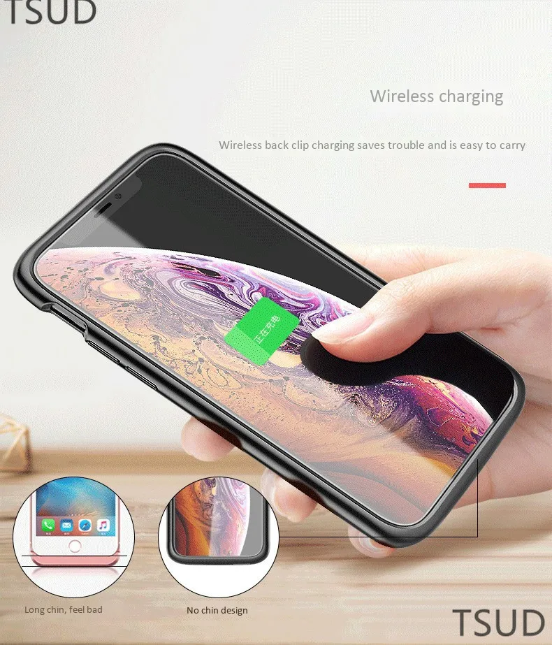 4800 мАч ультра тонкий чехол для зарядного устройства для iphone 11 Pro внешний портативный беспроводной зарядный чехол для iphone 11 Pro 2 в 1