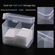 1 шт. новое полотенце для маникюра хлопковый лист коробка для хранения независимая Двойная сетка пыленепроницаемый и влагостойкий инструмент для хранения маникюра