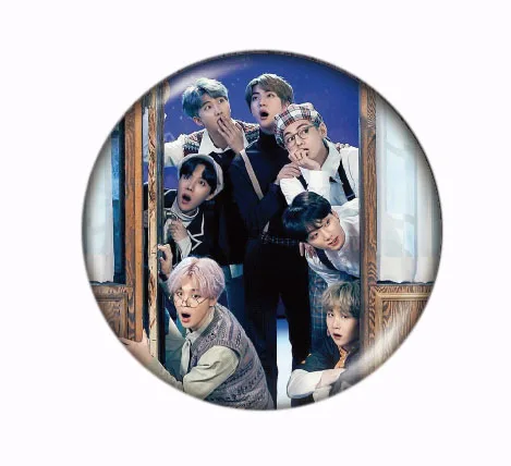 2 Год-конец клирансы KPOP Bangtan мальчики булавки альбом брошь значок аксессуары для одежды шляпа украшение для рюкзака - Окраска металла: 2