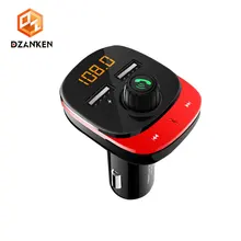 Car Kit Handsfree Wireless Bluetooth FM Transmitter MP3 Player 3.4A Quick Charge Dual USB Car Charger 12v-24 Car FM Modulator 1pcs fm transmitter aux modulator bluetooth handsfree car kit car audio mp3 player with 3 1a quick charge dual usb car charger