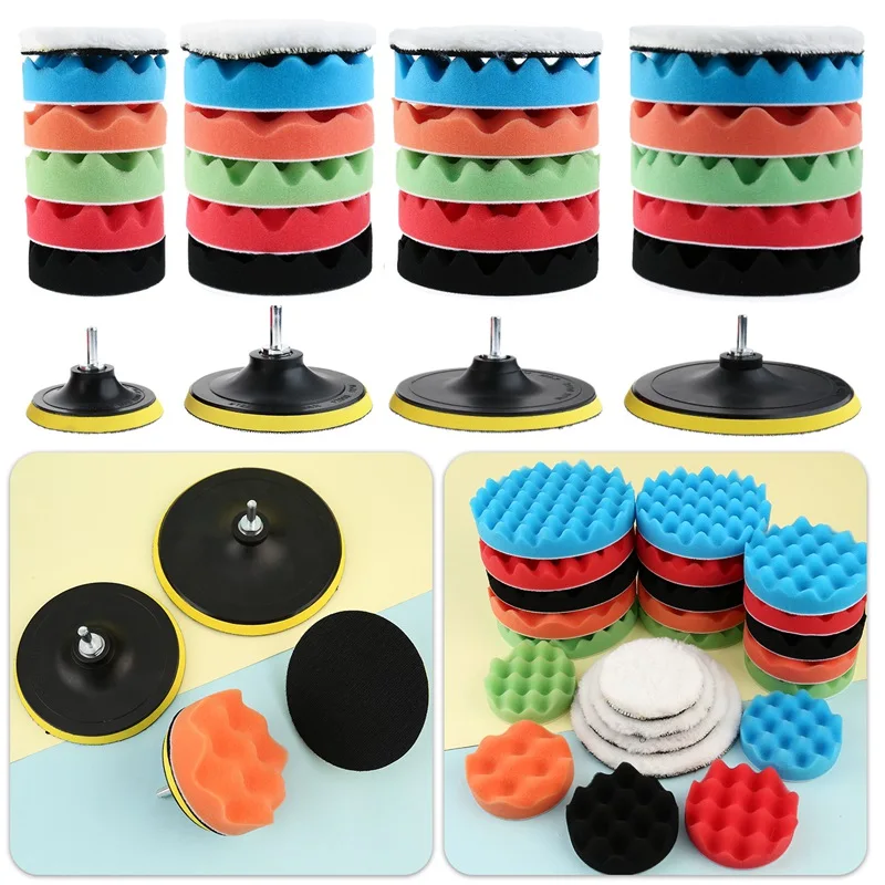 8 Piece 4/5/6/7 Car Sponge Pad Kit