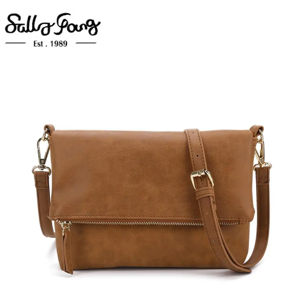 

Women Shoulder Bag Soft Female Flap Crossbody Bag Brown PU Envelope Clutch Bag Ladies Simple Daily Messenger Bag Handbag|CT30080