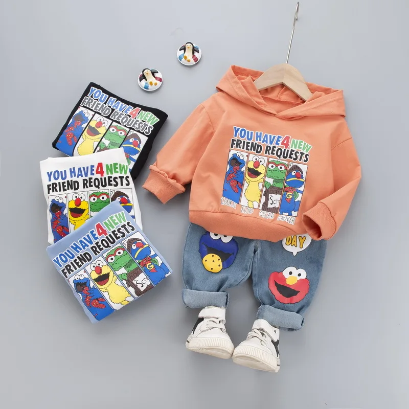 Комплект одежды для мальчиков из 2 предметов с принтом героев мультфильмов