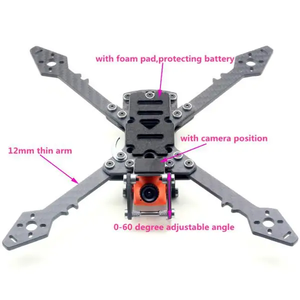 HSKRC Фристайл 250 248 мм углеродное волокно True X RC Дрон FPV Гоночный комплект рамы 118g