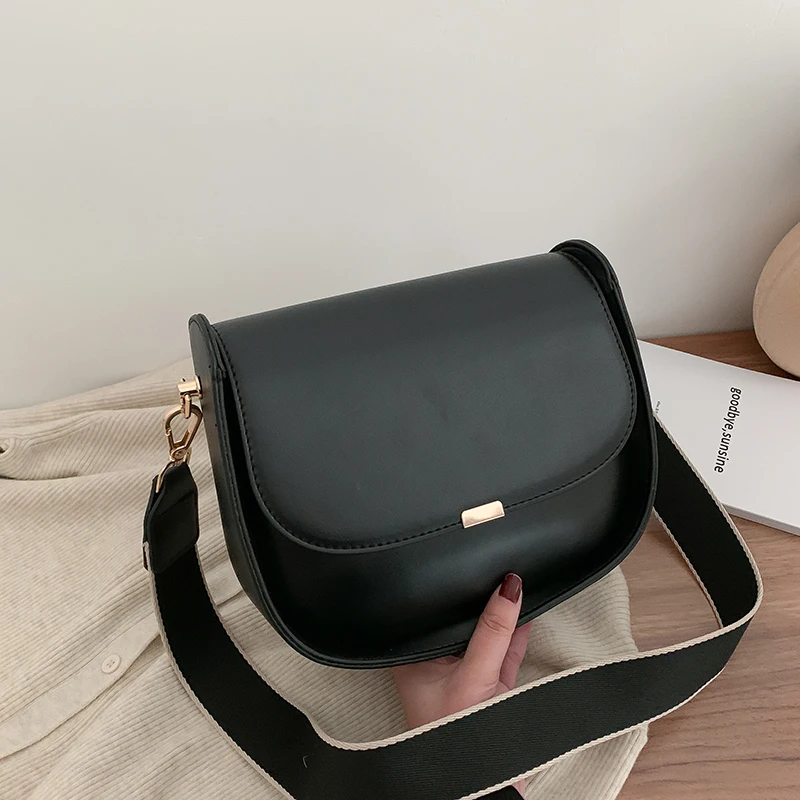 

HIFAR Vintage Crossbody Bags For Women 2020 Female Small Saddle Bag high quality Leather Shoulder Bag Luxury Women Bag Designer
