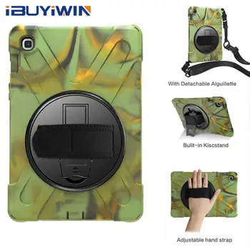 

iBuyiWin Heavy Outdoor Shockproof Cover for Samsung Galaxy Tab A 8.0 SM-P200 SM-P205 8.0" Tablet Funda Capa Case with Strap