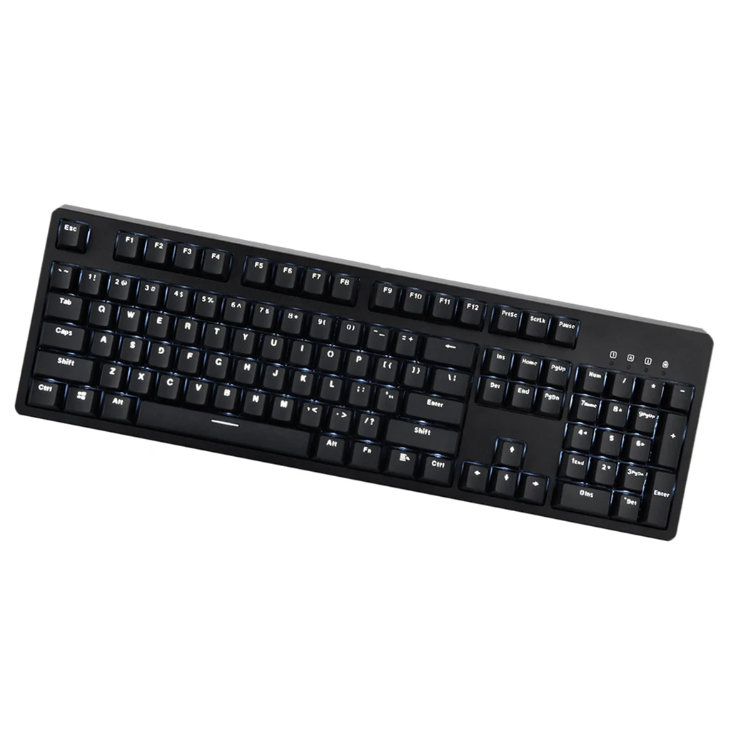 Rainbow Backlit Wired Gaming Keyboard, LED 104 Keys USB Ergonomic Keyboard for Windows PC Gamer Desktop, Computer