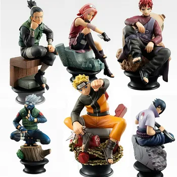 

6pcs/set Naruto Action Figures Dolls PVC Model Toy Anime Naruto Figur Sasuke Gaara Figurines for Decoration Collection Gift Toys