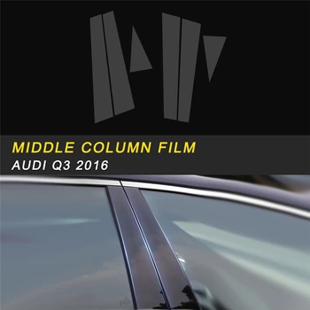 

Car Styling Window Columns Cover Trim Protective Film Sticker Chrome Exterior Accessories for Audi Q3 8U 2016 2017 2018