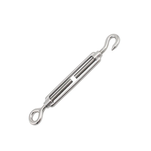 1PCS M4 Stainless Steel 304 Hook & Eye Turnbuckle Wire Rope Tension