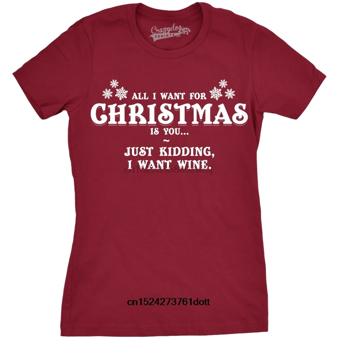 Забавная Мужская футболка белая черная Wo men s I Want You For Christmas шучу Wine забавная |