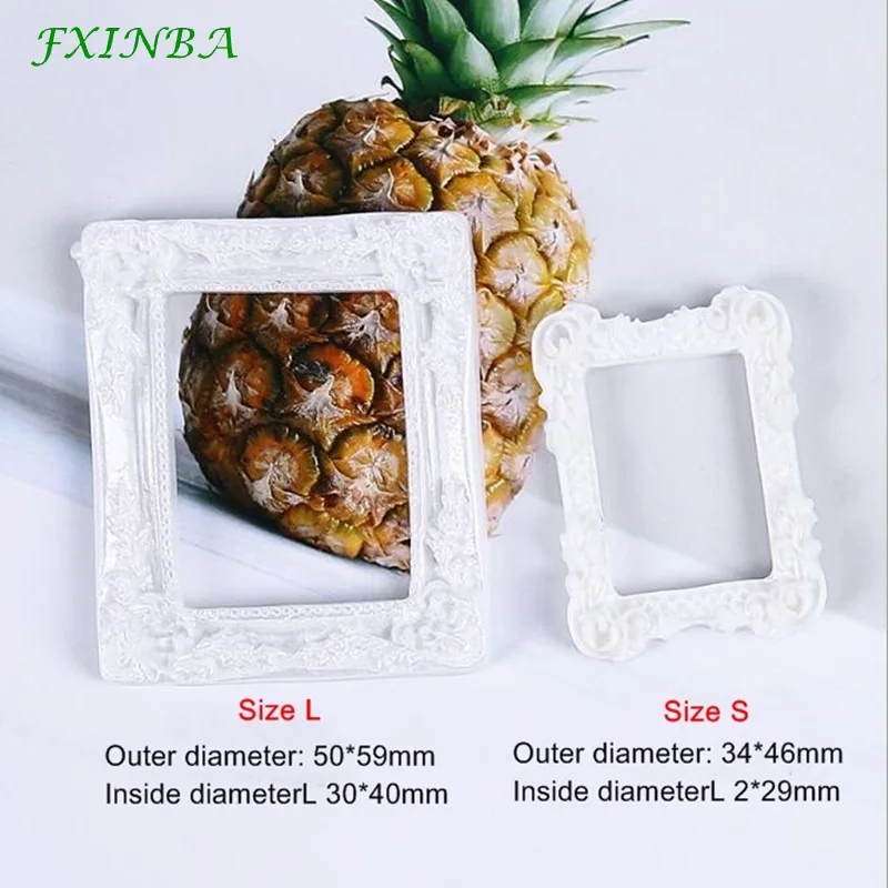 FXINBA Смола белая фоторамка Slime глина для талисманов DIY Flatback талисманы украшения телефона Lizun Slime поставки игрушки
