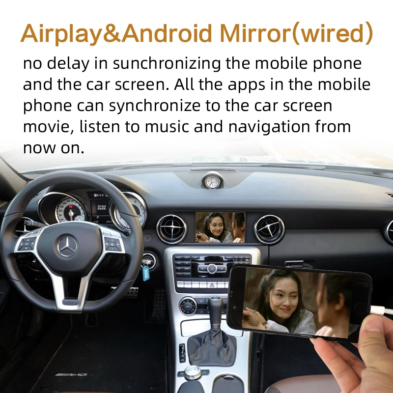Sinairyu беспроводной Wifi Apple Carplay для Mercedes SLK class 2011- NTG4.5/NTG4.7 Apple Car play Поддержка камеры заднего вида Waze