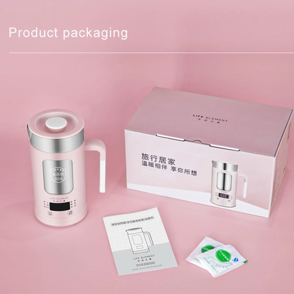 Персональный портативный умный чипсет Электрический мини-чайник бойлер для воды для домашнего офиса Бизнес цифровой дисплей 100 V-240 V
