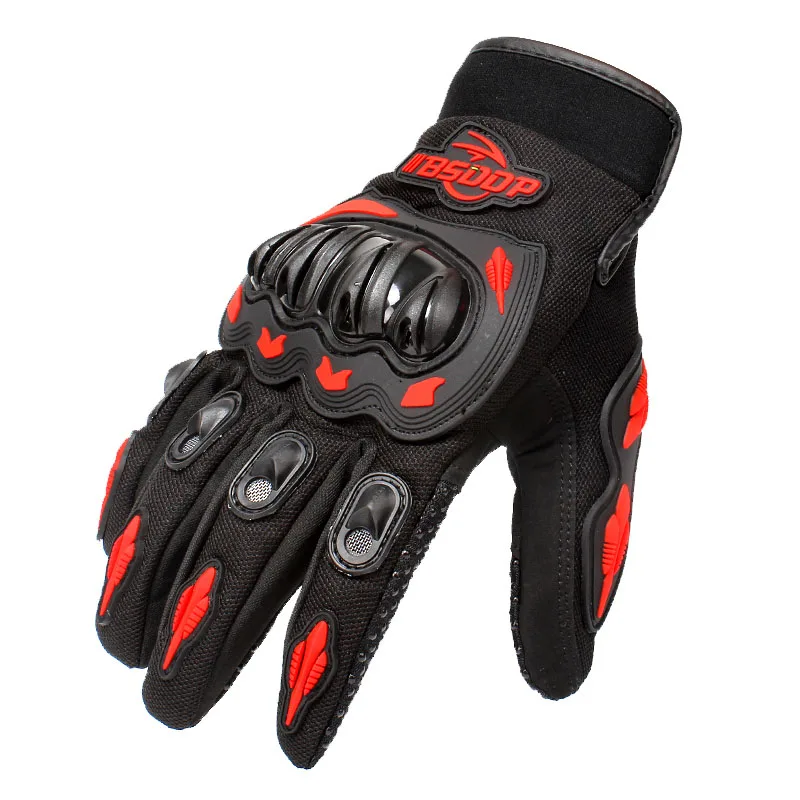 Мотоциклетные перчатки зимние и летние Motos Luvas Guantes Защитное снаряжение для мотокросса гоночные перчатки - Цвет: red