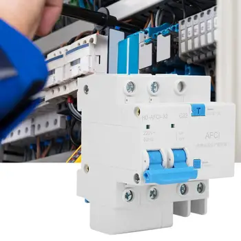 

2P Arc Fault Circuit Breaker Miniature Household Current Limiting Electric Leakage Protector Circuit Breaker