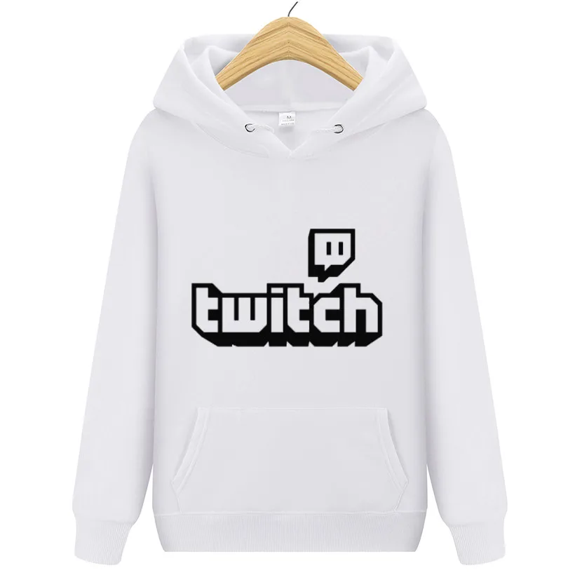 Twitch tv толстовка с капюшоном Мужская и Женская осенне-зимняя флисовая толстовка с длинным рукавом пуловер Спортивная одежда спортивные куртки с капюшоном