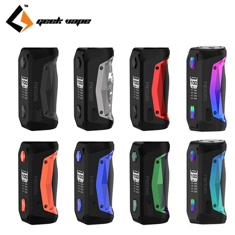 Оригинальный GeekVape Aegis соло Mod 100W бокс мод для электронных сигарет Vape Поддержка