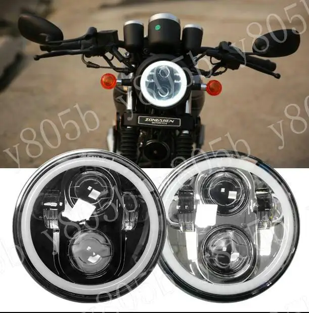 6," светодиодный фар+ крепление для Kawasaki Vulcan классический VN 400 VN500 VN800 VN 900 1200 1500 1600 2000 измельчитель крейсера