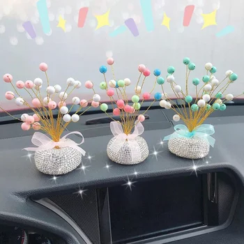 

Diamond Auto Ornaments Multicolour Lovely Ball Car Decoration Mini Console Dashboard Decoration Car Interior Supplies