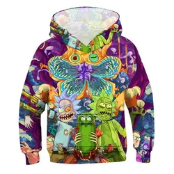 Outono e inverno novas crianças 3d camisola de emenda animação venda quente impressão digital hoodie das crianças