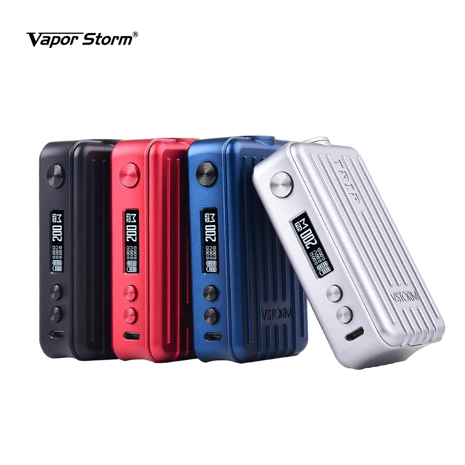 Vapor Storm Trip 200 Вт мод с 0,91 дюймовым экраном дисплей VW TCR CCW 18650 батарея электронные сигареты Vape мод для 510 Танк vs люкс Aegis