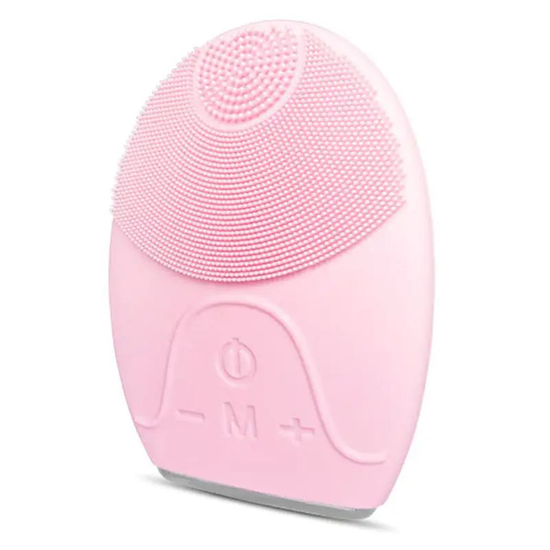 1 SET Rechargeable Silicone Facial Skin Cleansing Face Massager Vibration Mini Electric Deep Clean Waterproof Brush Machine