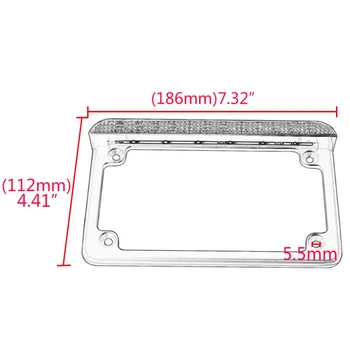 

Universal License Plate Frame Cover LED Decoration 1pc Aluminum billet