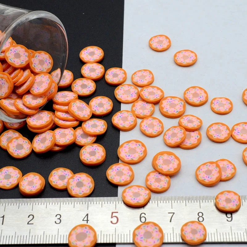 100 г/лот Полимерная глина пончик торт брызгает прекрасный конфетти для поделок