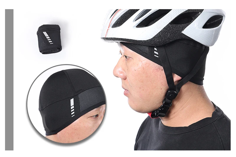 ARSUXEO Winter Fleece Cycling Cap Windproof Outdoor Sports MTB Bike Bicycle Hat Snow Skull Cap Helmet Liner For Man& Woman PT06