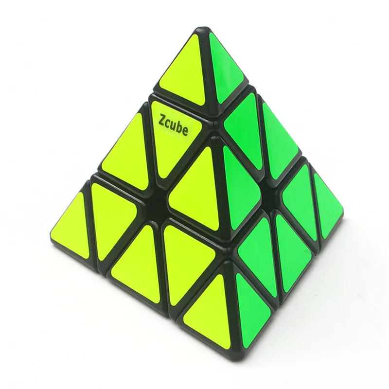 Zcube 3x3x3 пирамида, магический куб, безопасный АБС-пластик, ультра-Гладкий скоростной куб-головоломка, 3х3, развивающие интеллектуальные детские игрушки, подарок