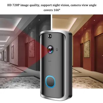 

Wireless WiFi DoorBell IR Video Visual Camera Intercom Home Security Kit