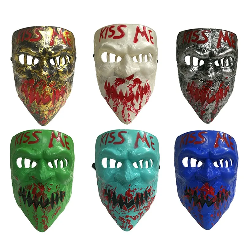 Kiss Me маска на Хэллоуин вечеринку косплей жуткий пугающий для выбора ужасная