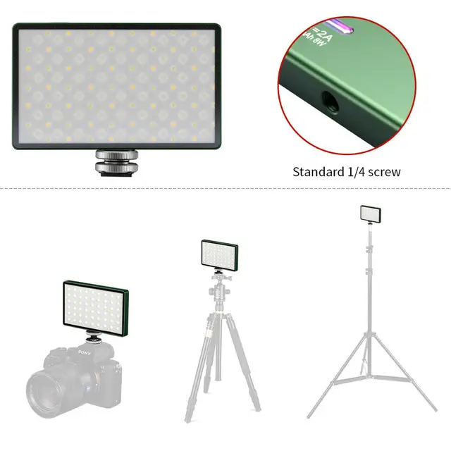 Kit d'éclairage de caméra LED RGB 6