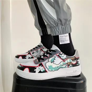 

Mens Sneakers Casual Summer Breathable Shoes Male Sneakers Cartoon Shoes Fashion Men Shoes Tenis Masculino Adulto