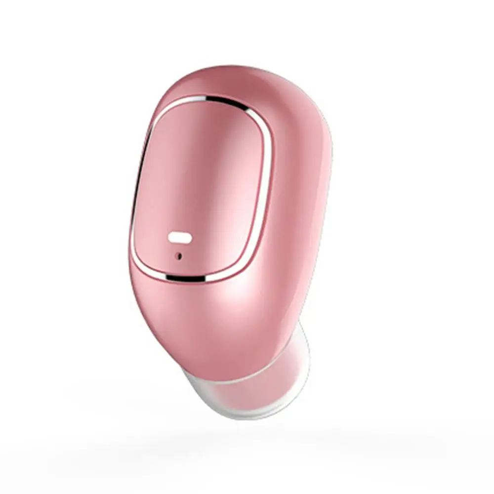 Беспроводная мини-гарнитура Bluetooth в уши, мини-гарнитура Bluetooth из силикона и удобные затычки для ушей, длительный срок службы батареи - Цвет: black