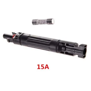 

1Pc 15A 20A 30A Waterproof Protective MC4 In-line Fuse Connector PV Solar Fuse Holder