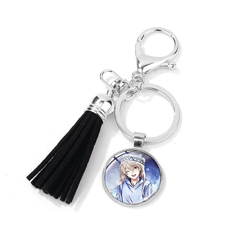SONGDA аниме Noragami Aragoto Yato Lki hijori Yukine Брелок высокого качества 3D печатное стеклянное искусство Подвеска Брелок для ключей с кисточкой держатель - Цвет: Style 18