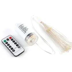 LED Christmas Lights Firework Lights Dimmable Light With Remote Control Hanging Fairy Lights Waterproof Parties Year Decoration